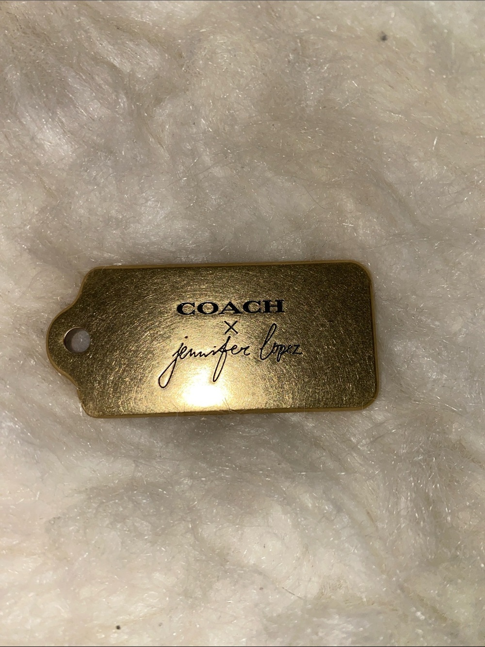 Coach Gold Jennifer Lopez Metal bag  Tag